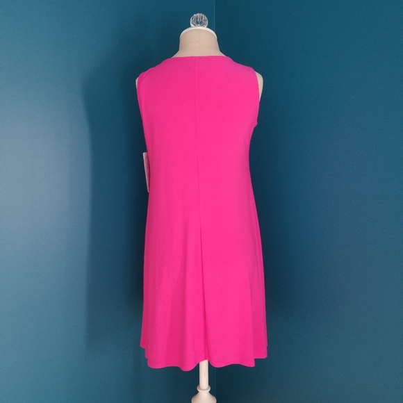 Ivy Lane Bright Pink Summer Dress Petite Small NWT - Picture 4 of 6